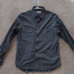 Taylor Stitch Charcoal Button-Down Casual Shirt